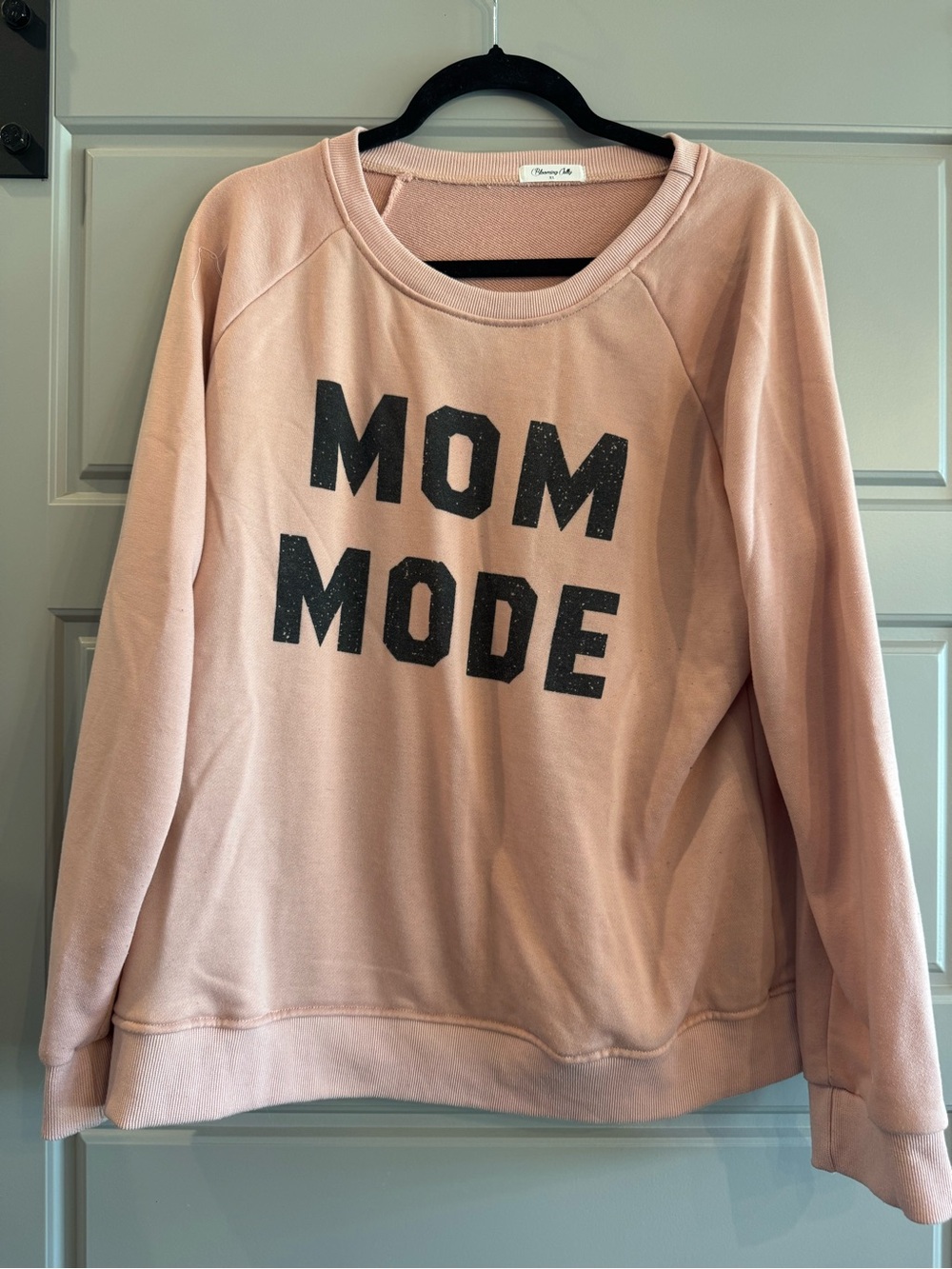 Blooming Jelly Pink 'MOM MODE' Crewneck Sweatshirt